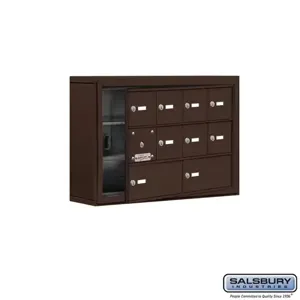 SALSBURY INDUSTRIES 19135-10ZSK Cell Phone Storage Locker, 30.5 x 20 x 6.25 Inch Size, 3 Door High, Bronze | CE7FXP