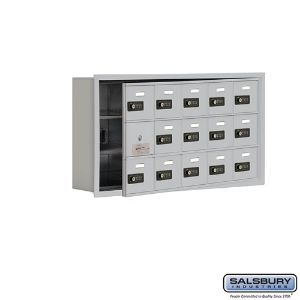 SALSBURY INDUSTRIES 19135-15ARC Cell Phone Storage Locker, 35.75 x 18.75 x 5.75 Inch Size, 3 Door High, Aluminium | CE7FWF