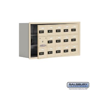 SALSBURY INDUSTRIES 19138-15SRC Cell Phone Storage Locker, 35.75 x 18.75 x 8.75 Inch Size, 3 Door High | CE7FYX