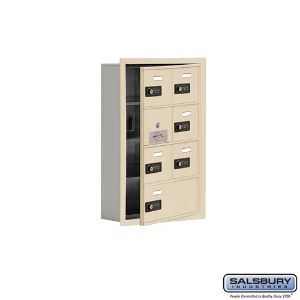 SALSBURY INDUSTRIES 19145-07SRC Cell Phone Storage Locker, 16.25 x 24.25 x 5.75 Inch Size, 4 Door High | CE7GCW