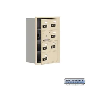 SALSBURY INDUSTRIES 19148-07SRC Cell Phone Storage Locker, 16.25 x 24.25 x 8.75 Inch Size, 4 Door High | CE7GFC