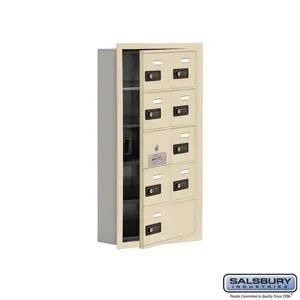 SALSBURY INDUSTRIES 19155-09SRC Cell Phone Storage Locker, 16.25 x 29.75 x 5.75 Inch Size, 5 Door High | CE7GJM