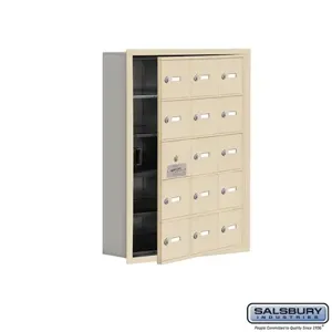 SALSBURY INDUSTRIES 19155-15SRK Cell Phone Storage Locker, 22.75 x 29.75 x 5.75 Inch Size, 5 Door High | CE7GGU