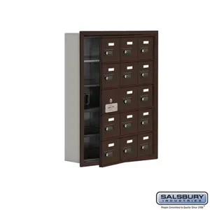 SALSBURY INDUSTRIES 19155-15ZRC Cell Phone Storage Locker, 22.75 x 29.75 x 5.75 Inch Size, 5 Door High, Bronze | CE7GGP