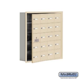 SALSBURY INDUSTRIES 19155-20SRK Cell Phone Storage Locker, 29.25 x 29.75 x 5.75 Inch Size, 5 Door High | CE7GHH