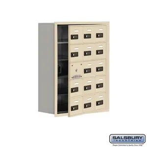 SALSBURY INDUSTRIES 19158-15SRC Cell Phone Storage Locker, 22.75 x 29.75 x 8.75 Inch Size, 5 Door High | CE7EQD