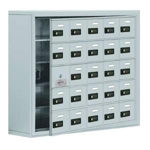 SALSBURY INDUSTRIES 19158-25ASC Silver Cell Phone Locker, 24 Openings, Resettable Combination Lock | CE7EQZ 53FM98