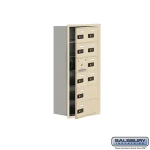 SALSBURY INDUSTRIES 19168-10SRC Cell Phone Storage Locker, 16.25 x 35.25 x 8.75 Inch Size, 6 Door High | CE7GPA