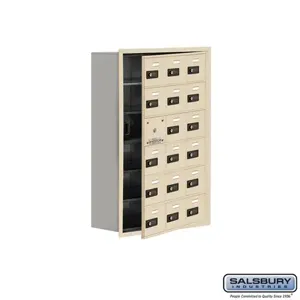 SALSBURY INDUSTRIES 19168-18SRC Cell Phone Storage Locker, 22.75 x 35.25 x 8.75 Inch Size, 6 Door High | CE7GMX