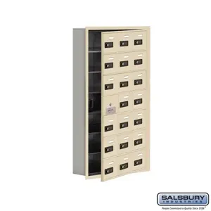 SALSBURY INDUSTRIES 19175-21SRC Cell Phone Storage Locker, 22.75 x 40.75 x 5.75 Inch Size, 7 Door High | CE7GQT