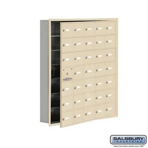 SALSBURY INDUSTRIES 19175-35SRK Cell Phone Storage Locker, 35.75 x 40.75 x 5.75 Inch Size, 7 Door High | CE7GRD