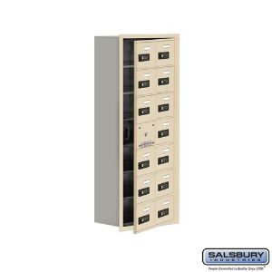 SALSBURY INDUSTRIES 19178-14SRC Cell Phone Storage Locker, 16.25 x 40.75 x 8.75 Inch Size, 7 Door High | CE7GRW