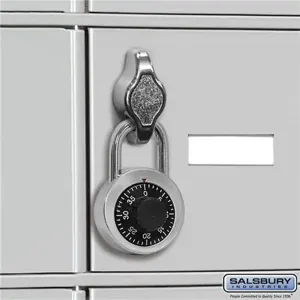 SALSBURY INDUSTRIES 19920 Combination Padlock, 2 x 3 x 1.25 Inch Size | CE7EVL