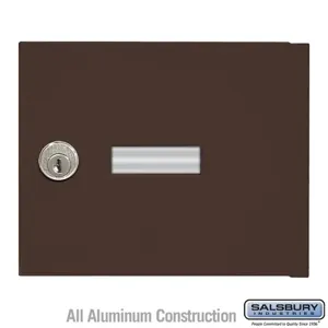 SALSBURY INDUSTRIES 19951K-BRZ Replacement Door and Lock, 6.5 x 5.25 x 0.15 Inch Size, Bronze | CE7JKH