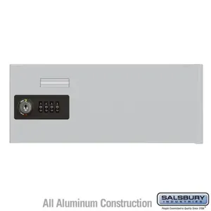 SALSBURY INDUSTRIES 19952C-ALM Replacement Door and Lock, 13 x 5.25 x 0.15 Inch Size, Aluminium | CE7JKV