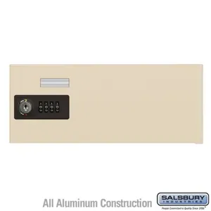 SALSBURY INDUSTRIES 19952C-SAN Replacement Door and Lock, 13 x 5.25 x 0.15 Inch Size, Sandstone | CE7JKY