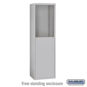 SALSBURY INDUSTRIES 19953ALM Enclosure, 37 x 66.5 x 9.25 Inch Size, Aluminium, Free Standing | CE7HDZ