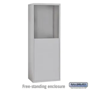 SALSBURY INDUSTRIES 19954ALM Enclosure, 37 x 66.5 x 9.25 Inch Size, Aluminium, Free Standing | CE7HDV