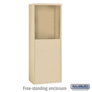 SALSBURY INDUSTRIES 19954SAN Enclosure, 30.5 x 61 x 9.25 Inch Size, Sandstone, Free Standing | CE7HDX