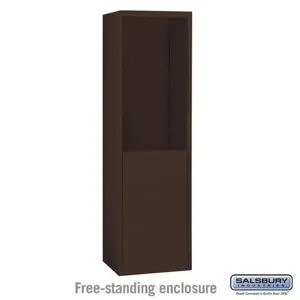 SALSBURY INDUSTRIES 19963BRZ Enclosure, 24 x 61 x 9.25 Inch Size, Bronze, Free Standing | CE7GVH