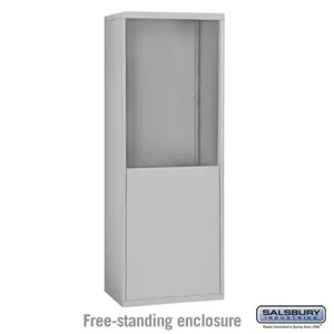 SALSBURY INDUSTRIES 19964ALM Enclosure, 30.5 x 61 x 9.25 Inch Size, Aluminium, Free Standing | CE7GVL