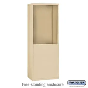 SALSBURY INDUSTRIES 19964SAN Enclosure, 30.5 x 61 x 9.25 Inch Size, Sandstone, Free Standing | CE7GVN