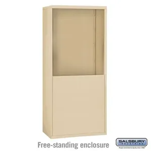 SALSBURY INDUSTRIES 19965SAN Enclosure, 37 x 61 x 9.25 Inch Size, Sandstone, Free Standing | CE7GVT