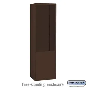 SALSBURY INDUSTRIES 19973BRZ Enclosure, 24 x 66.5 x 9.25 Inch Size, Bronze, Free Standing | CE7GVW