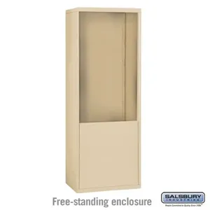 SALSBURY INDUSTRIES 19974SAN Enclosure, 30.5 x 66.5 x 9.25 Inch Size, Sandstone, Free Standing | CE7GWB