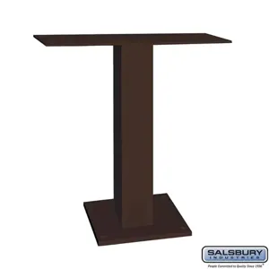 SALSBURY INDUSTRIES 19985BRZ Pedestal, 22 x 24.5 x 10 Inch Size, Bronze | CE7HXJ