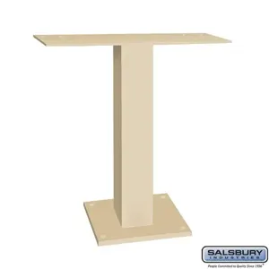 SALSBURY INDUSTRIES 19985SAN Pedestal, 22 x 24.5 x 10 Inch Size, Sandstone | CE7HXL