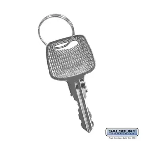 SALSBURY INDUSTRIES 19987 Master Control Key, 0.5 x 2 x 0.25 Inch Size | CE7HGD