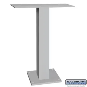 SALSBURY INDUSTRIES 19995ALM Pedestal, 22 x 30 x 10 Inch Size, Aluminium | CE7HXD