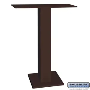 SALSBURY INDUSTRIES 19995BRZ Pedestal, 22 x 30 x 10 Inch Size, Bronze | CE7HXE