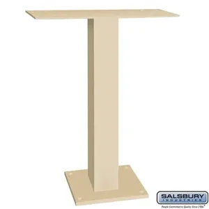 SALSBURY INDUSTRIES 19995SAN Pedestal, 22 x 30 x 10 Inch Size, Sandstone | CE7HXG