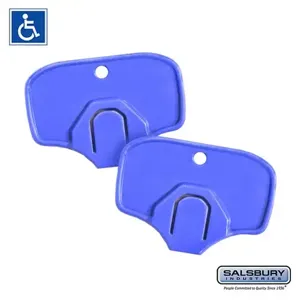 SALSBURY INDUSTRIES 19999-ADA Key Heads, 2.25 x 1.5 x 0.25 Inch Size | CE7EJM