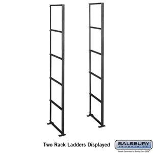 SALSBURY INDUSTRIES 2200 Rack Ladder, Standard, 15 x 61.875 x 15.5 Inch Size | CE7HYN