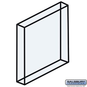 SALSBURY INDUSTRIES 2271 Plexiglasfenster, 0.875 x 1.25 x 0.25 Zoll Größe | CE7HYB