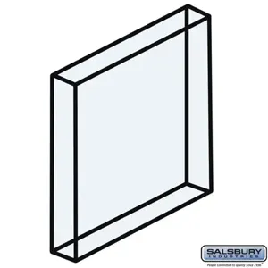 SALSBURY INDUSTRIES 2271 Plexiglass Window, 0.875 x 1.25 x 0.25 Inch Size | CE7HYB