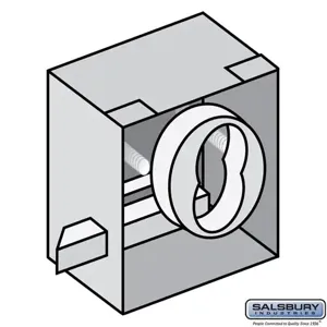 SALSBURY INDUSTRIES 3693 Custom Lock Cylinder Installation, 3 x 3 x 2 Inch Size | CE7GWG