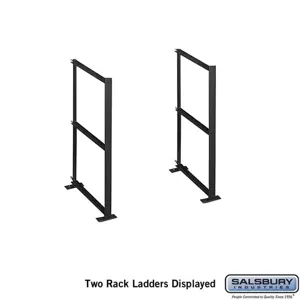 SALSBURY INDUSTRIES 2400C2 Rack Ladder, 15.75 x 24.75 x 15.5 Inch Size, Custom | CE7HYJ