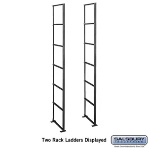 SALSBURY INDUSTRIES 2400C6 Rack Ladder, 15.75 x 74.25 x 15.5 Inch Size, Custom | CE7HYM