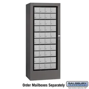 SALSBURY INDUSTRIES 3100 Rotary Mail Center, 30 x 74 x 24 Inch Size, Aluminium | CE7JMQ