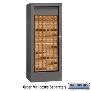 SALSBURY INDUSTRIES 3150 Rotary Mail Center, 30 x 74 x 24 Inch Size, Brass | CE7JMR