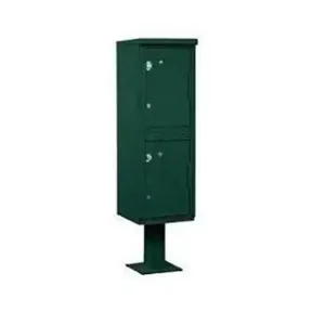 SALSBURY INDUSTRIES 3302GRN-U Outdoor Parcel Locker, 16 x 62 x 18 Inch Size, Green | CE7HWJ