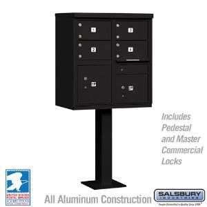 SALSBURY INDUSTRIES 3305BRZ-P Cluster Box Unit, 30.5 x 62 x 18 Inch Size, With Private Access | CE7EUE
