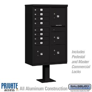 SALSBURY INDUSTRIES 3306GRN-P Cluster Box Unit, 30.5 x 62 x 18 Inch Size, With Private Access | CE7EVD
