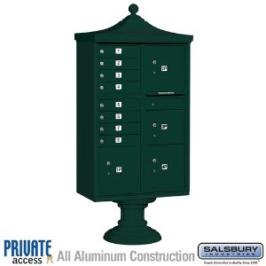 SALSBURY INDUSTRIES 3306R-GRN-P Cluster-Box-Einheit, 31 x 71.75 x 18.5 Zoll Größe, mit privatem Zugang | CE7JHP