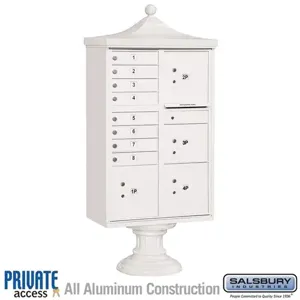 SALSBURY INDUSTRIES 3306R-WHT-P Cluster Box Unit, 31 x 71.75 x 18.5 Inch Size, With Private Access | CE7JHU