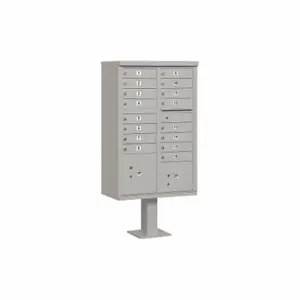 SALSBURY INDUSTRIES 3316GRY-U Cluster Box Unit, Usps, 18 Doors, 62-3/4 Inch Height | CE7ETY 52VF49